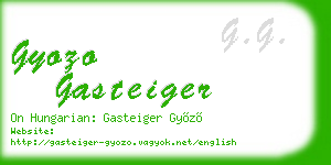 gyozo gasteiger business card